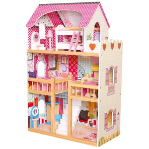 Doll House with 17 pcs furnitures