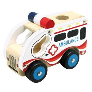 Holzauto - Ambulanz