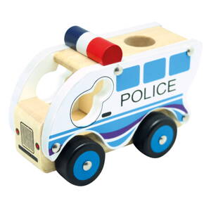 Holzauto - Polizei