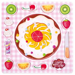 Puzzle - fruit cake
