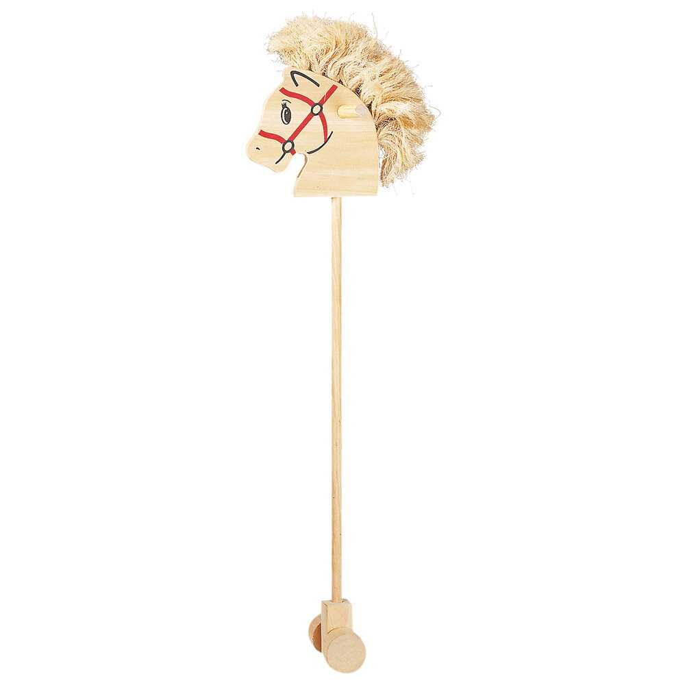 wooden stick horse