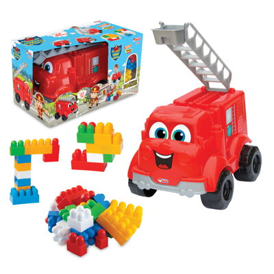 Fire Truck With 30 Blocks