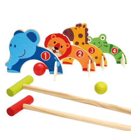 Kinder-Crocket-Set aus Holz, Zoo