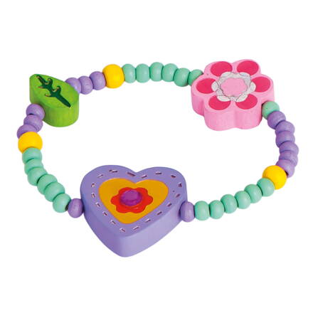 Bracelet, violet heart