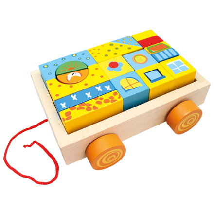 Wooden blocks car