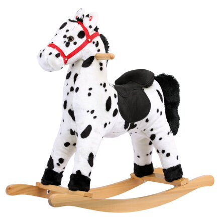 Plush rocking horse, dappled